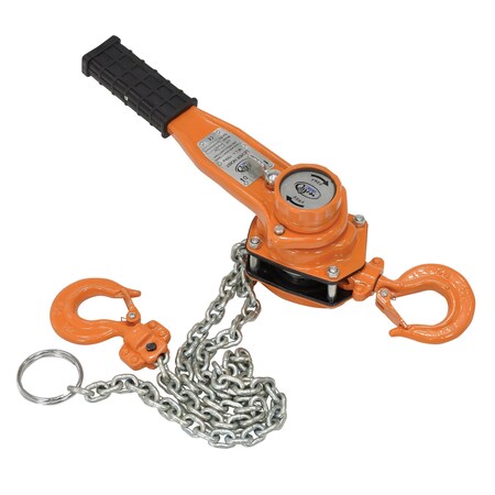 Vestil Economy Lever Hoist, 1500 Load Capacity, 12.875 in Hook Opening ELH-15-5